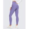 imageCRZ YOGA Thermal Fleece Lined Leggings Women 28  Winter Warm Workout Hiking Pants High Waisted Yoga Tights Full LengthDark Lavender Purple