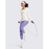 imageCRZ YOGA Thermal Fleece Lined Leggings Women 28  Winter Warm Workout Hiking Pants High Waisted Yoga Tights Full LengthDark Lavender Purple