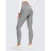 imageCRZ YOGA Thermal Fleece Lined Leggings Women 28  Winter Warm Workout Hiking Pants High Waisted Yoga Tights Full LengthRhino Grey