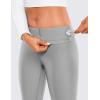 imageCRZ YOGA Thermal Fleece Lined Leggings Women 28  Winter Warm Workout Hiking Pants High Waisted Yoga Tights Full LengthRhino Grey