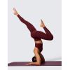 imageCRZ YOGA Womens Butterlift High Waisted Workout Leggings 25quot  Pilates Gym Athletic Yoga Pants Buttery SoftRed Merlot
