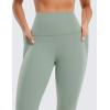 imageCRZ YOGA Womens Butterluxe Workout Leggings 25 Inches  High Waisted Gym Yoga Pants with Pockets Buttery SoftGreen Palm Court