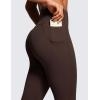 imageCRZ YOGA Womens Butterluxe Workout Leggings 25 Inches  High Waisted Gym Yoga Pants with Pockets Buttery SoftHot Fudge Brown