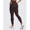 imageCRZ YOGA Womens Butterluxe Workout Leggings 25 Inches  High Waisted Gym Yoga Pants with Pockets Buttery SoftHot Fudge Brown