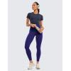 imageCRZ YOGA Womens Butterluxe Workout Leggings 25 Inches  High Waisted Gym Yoga Pants with Pockets Buttery SoftLarkspur Blue