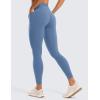 imageCRZ YOGA Womens Butterluxe Workout Leggings 25 Inches  High Waisted Gym Yoga Pants with Pockets Buttery SoftOasis Blue