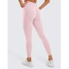imageCRZ YOGA Womens Butterluxe Workout Leggings 25 Inches  High Waisted Gym Yoga Pants with Pockets Buttery SoftStrawberry Pink