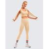imageCRZ YOGA Womens Butterluxe Workout Leggings 25 Inches  High Waisted Gym Yoga Pants with Pockets Buttery SoftTan Milkshake