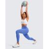 imageCRZ YOGA Womens Butterluxe Workout Leggings 25 Inches  High Waisted Gym Yoga Pants with Pockets Buttery SoftWild Indigo
