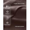 imageCRZ YOGA Womens Fleece Cropped Sweatshirts Crewneck Long Sleeve Sweat Shirts Double Raw Hem Workout Casual Pullover TopsHot Fudge Brown