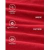 imageCRZ YOGA Womens Fleece Cropped Sweatshirts Crewneck Long Sleeve Sweat Shirts Double Raw Hem Workout Casual Pullover TopsRed Chili