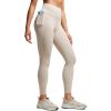 imageCRZ YOGA Womens Butterluxe Workout Leggings 25 Inches  High Waisted Gym Yoga Pants with Pockets Buttery SoftMojave Tan