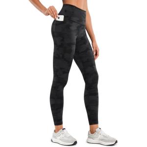 imageCRZ YOGA Womens Butterluxe Workout Leggings 25 Inches  High Waisted Gym Yoga Pants with Pockets Buttery SoftDark Grey Camouflage 2