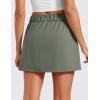 imageCRZ YOGA 4Way Stretch Skirts for Women High Waisted Work Casual Golf Tennis Skirt Skorts with 5 PocketsGrey Sage
