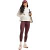 imageCRZ YOGA Butterluxe Matte Faux Leather Leggings for Women 25quot  High Waisted Stretch Ankle Leather Pants Pleather TightsFaux Leather Red Merlot Foil