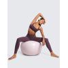 imageCRZ YOGA Butterluxe Spaghetti Strap Sports Bras for Women  Square Neck Yoga Wireless Bra Padded Cami Crop TopGrape Thistle Purple