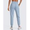 imageCRZ YOGA Lightweight Workout Joggers for Women High Waisted Outdoor Running Casual Track Pants with PocketsCambric Blue