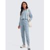 imageCRZ YOGA Lightweight Workout Joggers for Women High Waisted Outdoor Running Casual Track Pants with PocketsCambric Blue