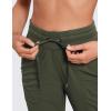 imageCRZ YOGA Lightweight Workout Joggers for Women High Waisted Outdoor Running Casual Track Pants with PocketsOlive Green