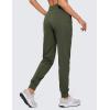 imageCRZ YOGA Lightweight Workout Joggers for Women High Waisted Outdoor Running Casual Track Pants with PocketsOlive Green