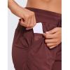 imageCRZ YOGA Lightweight Workout Joggers for Women High Waisted Outdoor Running Casual Track Pants with PocketsRed Merlot