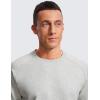 imageCRZ YOGA Mens Crewneck Sweatshirts French Terry Athletic Workout Sweat Shirts Casual Pullover Tops with Zipper PocketDove Grey Heather