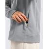 imageCRZ YOGA Mens Crewneck Sweatshirts French Terry Athletic Workout Sweat Shirts Casual Pullover Tops with Zipper PocketRhino Grey
