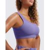 imageCRZ YOGA Ribbed Sports Bras for Women  U Back Wireless Medium Impact Sports Bra Padded Yoga Workout BraDark Lavender Purple