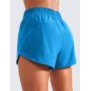imageCRZ YOGA Womens High Waisted Running Shorts Mesh Liner  3 Dolphin Quick Dry Athletic Gym Track Workout Shorts Zip PocketMadagascar Blue