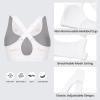 imageCRZ YOGA Womens Zip Front High Impact Sports Bra  Molded Cup Wireless Workout Yoga Bra with Adjustable Convertible StrapsWhite