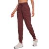 imageCRZ YOGA Lightweight Workout Joggers for Women High Waisted Outdoor Running Casual Track Pants with PocketsRed Merlot