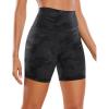 imageCRZ YOGA Womens ButterLuxe Biker Shorts 6 Inches  High Waisted Workout Running Volleyball Spandex Yoga ShortsDark Grey Camouflage 2