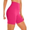 imageCRZ YOGA Womens ButterLuxe Biker Shorts 6 Inches  High Waisted Workout Running Volleyball Spandex Yoga ShortsGranita Pink