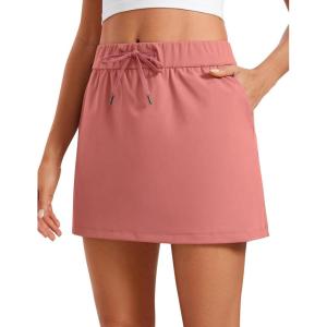 imageCRZ YOGA 4Way Stretch Skirts for Women High Waisted Work Casual Golf Tennis Skirt Skorts with 5 PocketsBriar Rose