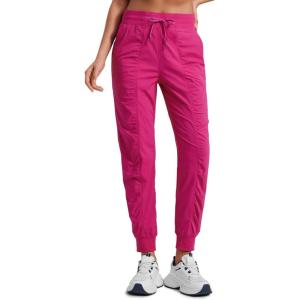 imageCRZ YOGA Lightweight Workout Joggers for Women High Waisted Outdoor Running Casual Track Pants with PocketsGranita Pink