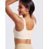 imageCRZ YOGA Butterluxe Maternity Nursing Bras for Women Crossover Wireless Sleep Breastfeeding Lounge Pregnancy Bra ComfortableWhite Apricot