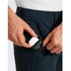 imageCRZ YOGA Casual Golf Pants for Men  32quot Water Resistant Lightweight Work Dress Pants with Zipper PocketsInk Gray