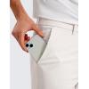 imageCRZ YOGA Casual Golf Pants for Men  32quot Water Resistant Lightweight Work Dress Pants with Zipper PocketsMilky White