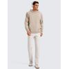 imageCRZ YOGA Casual Golf Pants for Men  32quot Water Resistant Lightweight Work Dress Pants with Zipper PocketsMilky White