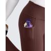 imageCRZ YOGA Girls Thermal Fleece Lined Athletic Leggings Water Resistant High Waist Warm Winter Kids Lounge Pants Side PocketsTaupe