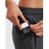 imageCRZ YOGA Lightweight Workout Cargo Joggers for Women Ruched Casual Travel Athletic Hiking Pants with PocketsInk Gray