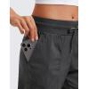 imageCRZ YOGA Lightweight Workout Cargo Joggers for Women Ruched Casual Travel Athletic Hiking Pants with PocketsInk Gray