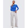 imageCRZ YOGA Long Sleeve Shirts for Women Soft Crew Neck Fall Basic Tight Tops Fitted Casual Going Out Tee ShirtSparkle Blue