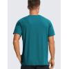 imageCRZ YOGA Mens Workout Short Sleeve TShirt Quick Dry Gym Athletic Running Stretchy Tee Shirts TopGreen Jade