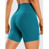 imageCRZ YOGA Womens ButterLuxe Biker Shorts 6 Inches  High Waisted Workout Running Volleyball Spandex Yoga ShortsGreen Jade
