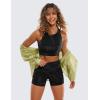 imageCRZ YOGA Womens Butterluxe Biker Shorts 4  High Waisted Booty Workout Volleyball Yoga SpandexBlack Tie Dye Flowers