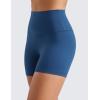 imageCRZ YOGA Womens Butterluxe Biker Shorts 4  High Waisted Booty Workout Volleyball Yoga SpandexFrench Navy