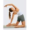 imageCRZ YOGA Womens Butterluxe Biker Shorts 4  High Waisted Booty Workout Volleyball Yoga SpandexGrey Sage