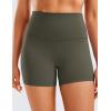 imageCRZ YOGA Womens Butterluxe Biker Shorts 4  High Waisted Booty Workout Volleyball Yoga SpandexLight Army Green