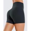 imageCRZ YOGA Womens Butterluxe Biker Shorts 4  High Waisted Booty Workout Volleyball Yoga SpandexMelanite